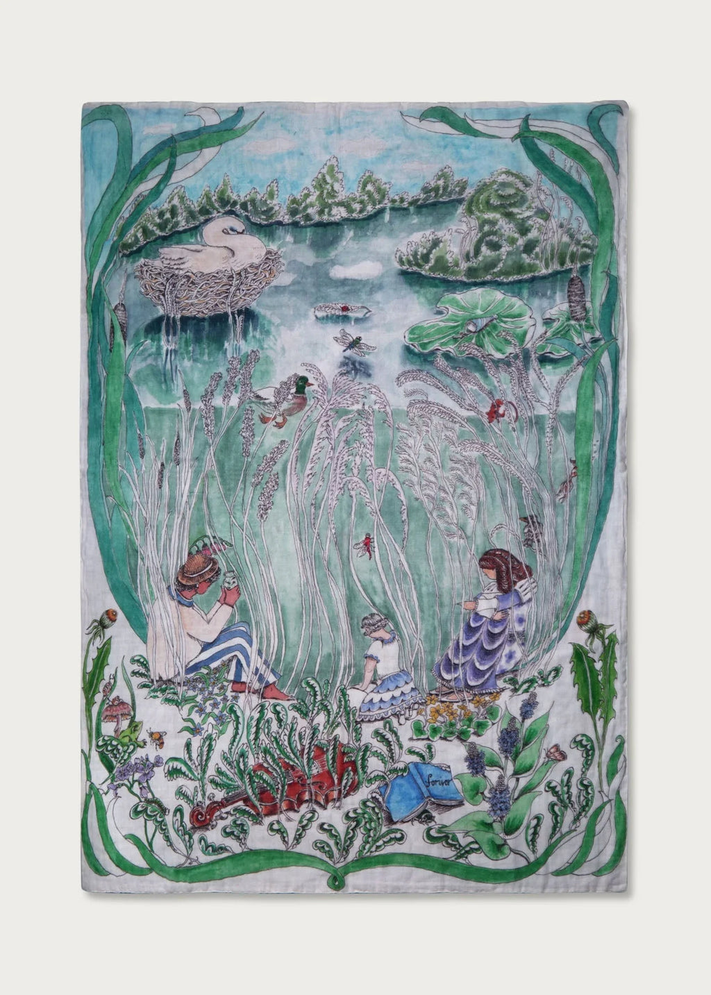 The Pond Dance Organic Cotton Muslin Swaddle