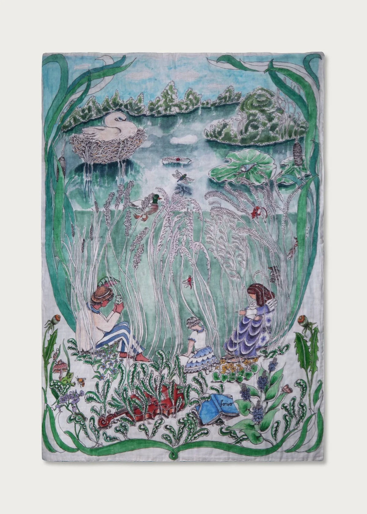 The Pond Dance Organic Cotton Muslin Swaddle