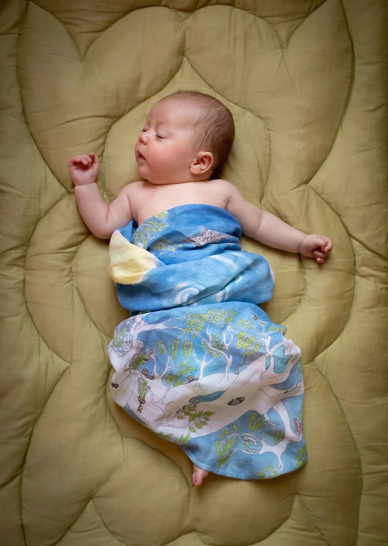The Space Above the Ground Baby Muslin Swaddle