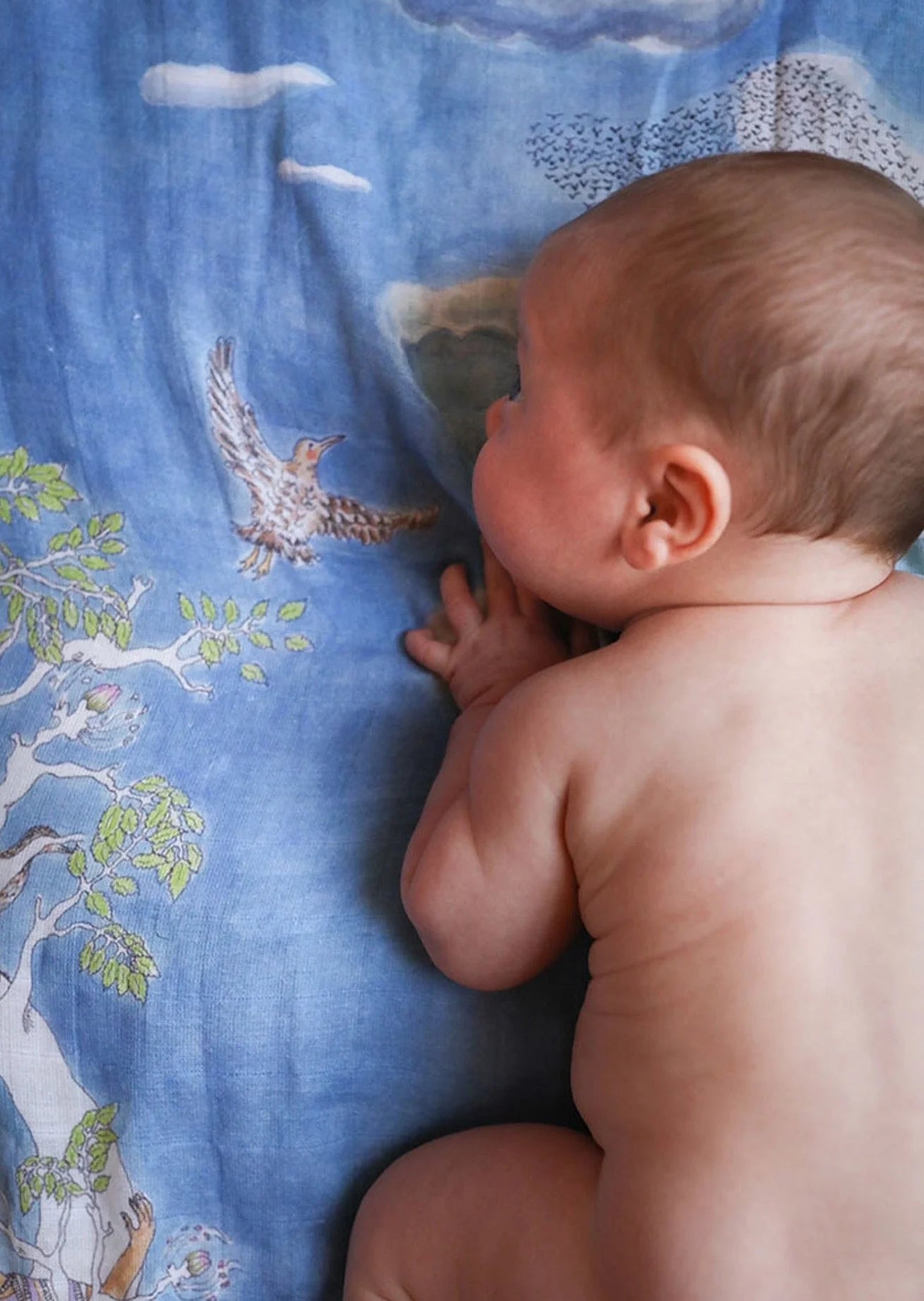 The Space Above the Ground Baby Muslin Swaddle