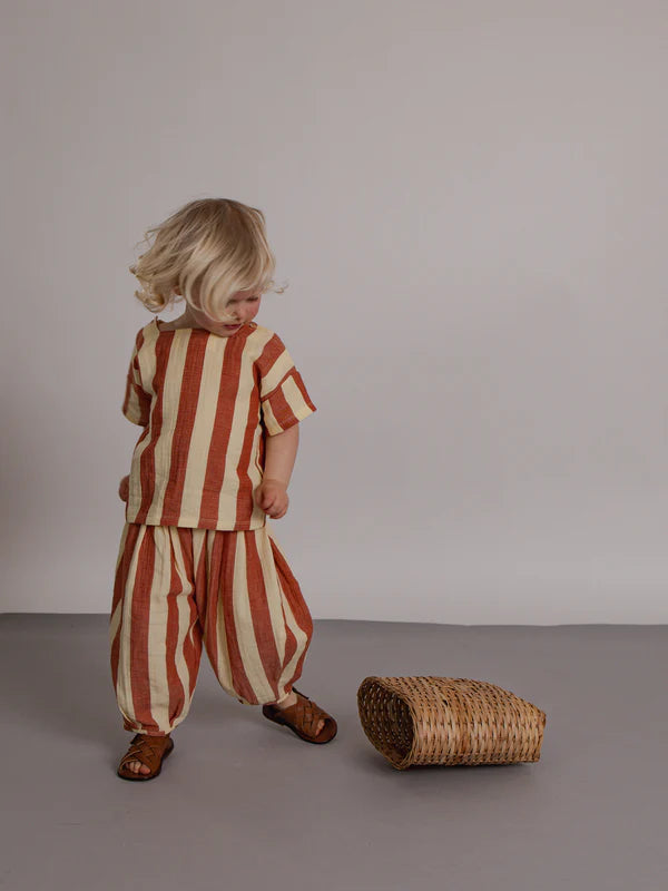 Organic Zoo - Tomato Stripes Trousers